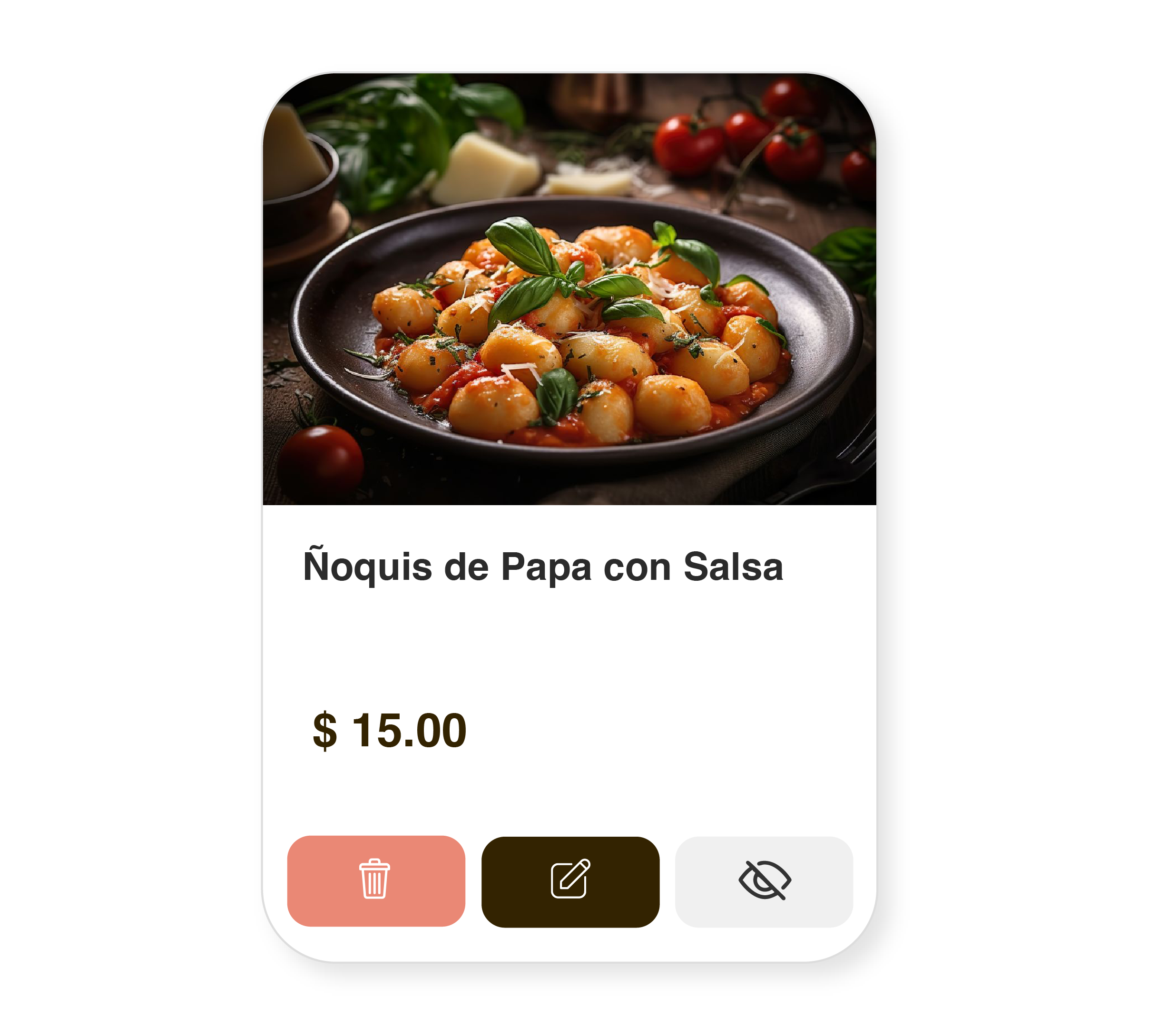 Editar, ocultar y eliminar productos del catálogo